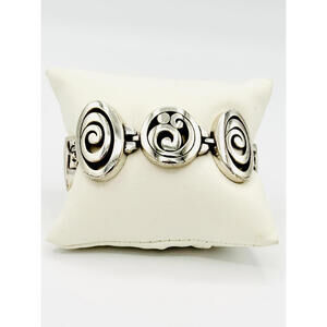 Vintage Brighton 1980-1990 swirling silver plated links